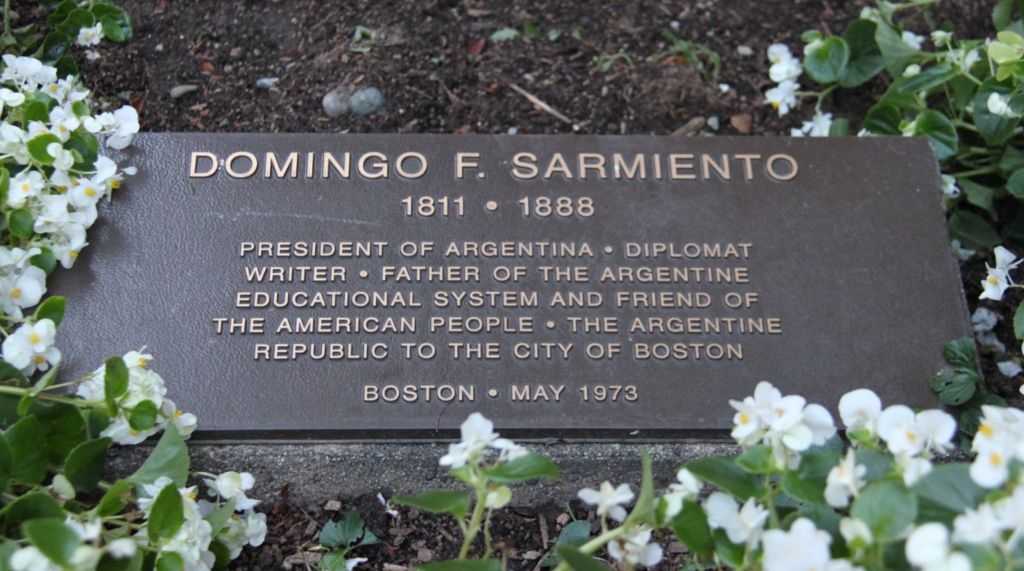 Why is Sarmiento in Boston?